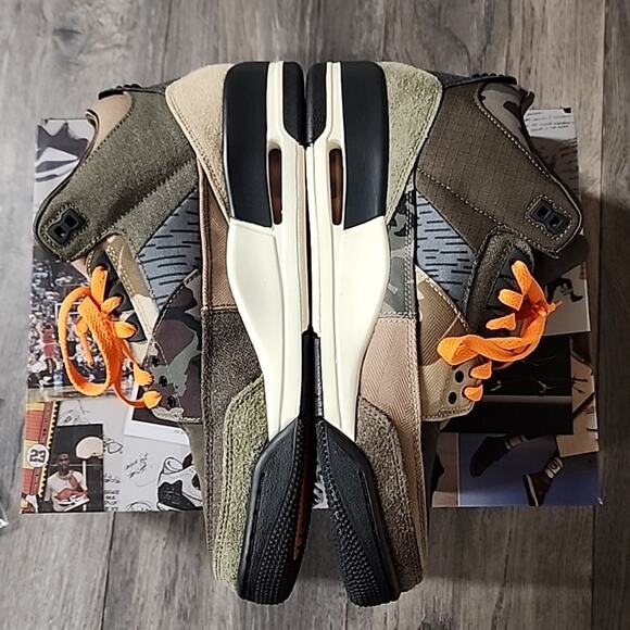 Nike Air Jordan 3 Retro SE Patchwork Camo DO1830-200 Men's Size 10.5 - Picture 7 of 10